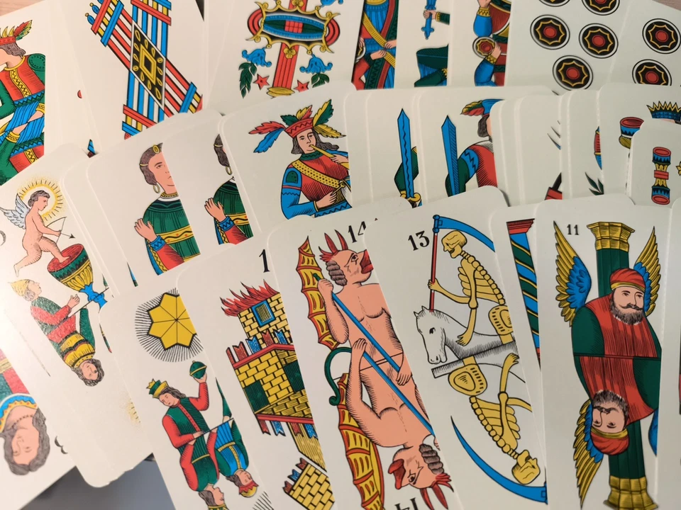 Carte da gioco Tarocco Bolognese Giugno 1970 Dal Negro Foto 3 de 4