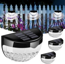 Solar Fence Lights Outdoor Garden Waterproof LED Wall Lamp, Solar Security Ligh