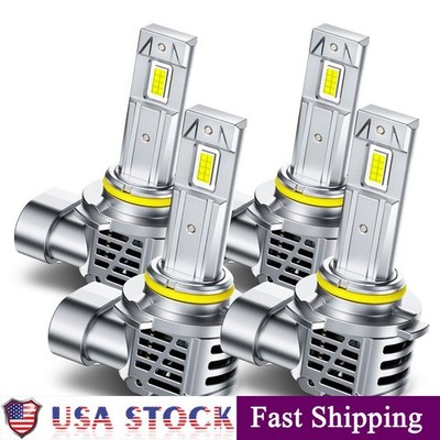 AUXITO 9005 & 9006 LED Headlight Kit Bulbs High Low Beam 6500K Bright High Power