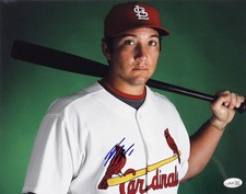 Brett Wallace St. Louis Cardinals Signed 11x14 Glossy Photo JSA Authenticated