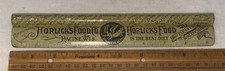 ANTIQUE HORLICKS FOOD CO TIN LITHO RULER ADVERTISING SIGN INFANT BABY RACINE WI