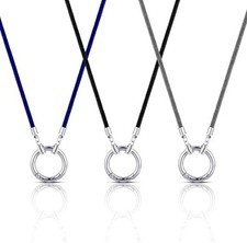 3 Pcs Eyeglass Holder Necklace Ring Glasses Holder Strap Chain Loop Ring Reading