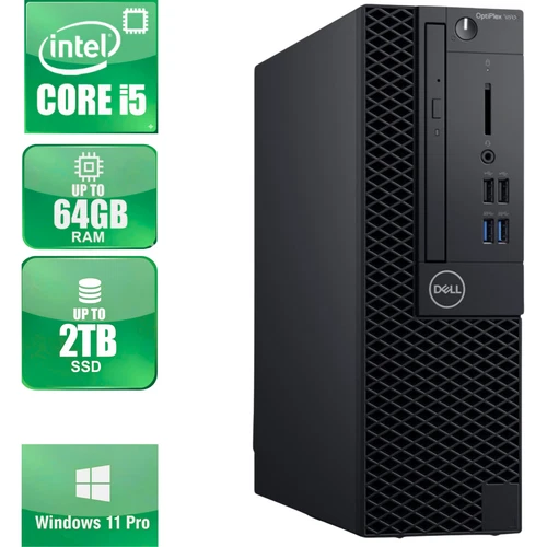 Dell OptiPlex Tower i5-6th Gen 64GB RAM 2TB SSD WiFi Windows 11 Pro Desktop WiFi