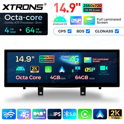 14,9'' Android Autoradio Für BMW X5 F15 X6 F16 NBT 4G+64GB IPS GPS Navi Global 4G