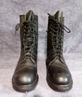 New VTG Military ANSI Z41-1-1991/75 Leather Cap Steel Toe boots men's 9.5R "USA" — photo 2
