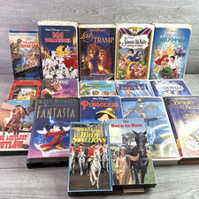 Large Lot Of 17 Various Disney VHS Video Tapes Untested