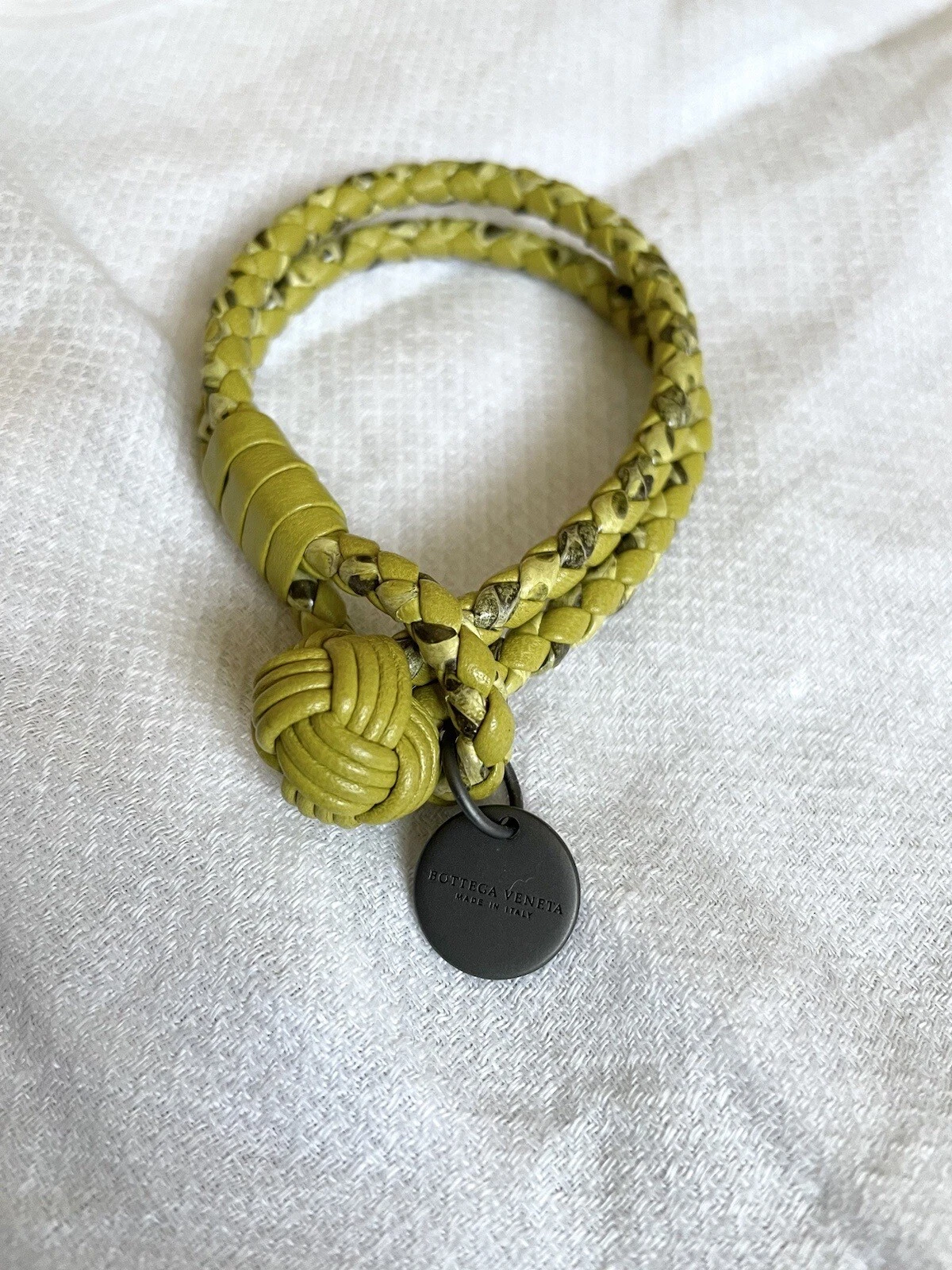 Bracciale in pelle bottega veneta