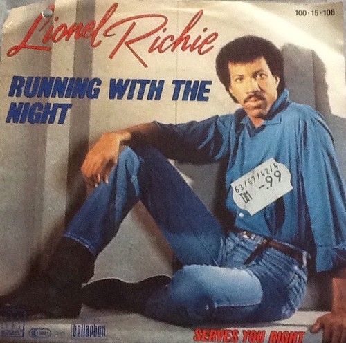 Vinyl-Single Lionel Richie - Running with the night/Serves you right (1983) - Picture 2 of 4