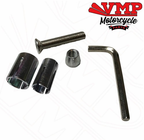 Motorcycle Bike Handlebar Bar End Weights Universal Scooter Black Alloy 22mm LP - Picture 4 of 4
