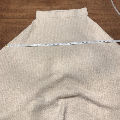 Lauren Manoogian Ribbed Boucle Ottoman Style Knit Skirt Cream Ecru Natural M 2 - Picture 9 of 23