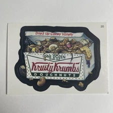 Wacky Packages Sticker KRUSTY KRUMBS DOUGHNUTS #20 Topps Trading Card