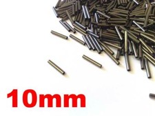 Phoxinus 10mm Long Fishing Crimps. 1.2mm ID. For lures, rigs, traces, sea & pike