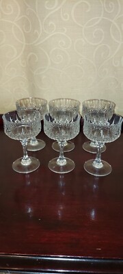 VTG  Cristal D'arques Lead Crystal Champagne  Dessert Glasses Set OF  6 France