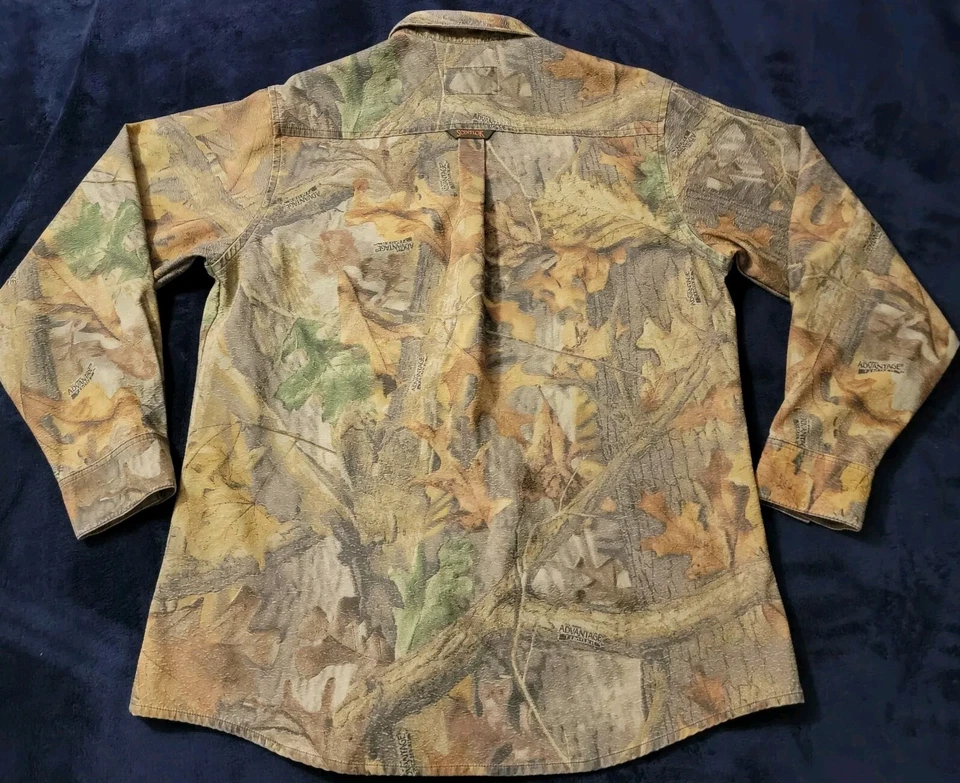 Scent-Lok Shirt Savanna Mens Large Outdoor Hunting Realtree Camo Button Up - Image 2 of 4