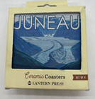 Juneau Alaska souvenir decor ceramic coasters set of 4 new open box mountain sea