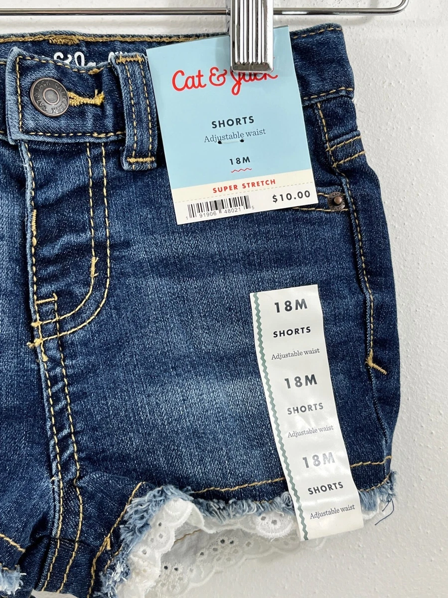 Cat and jack denim shorts sale
