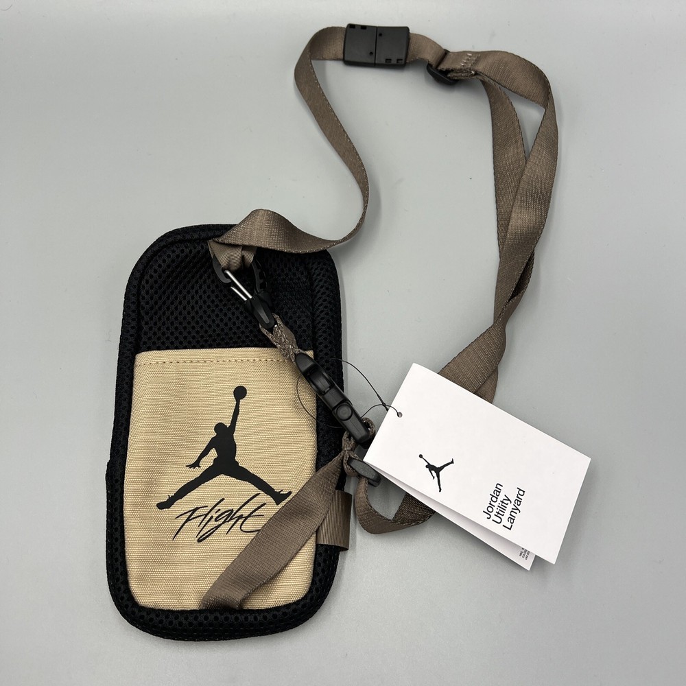 Jordan Utility Lanyard, Unisex Crossbody Bag W/ Zip Pocket & Adjustable Straps