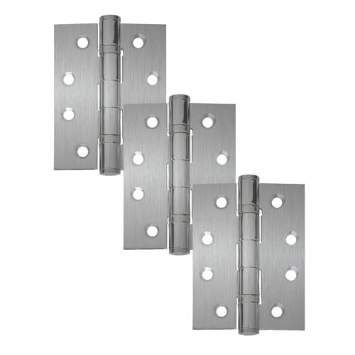 Ball Bearing Door Hinges 4 Inch Packs of 3 Fire Rated Hinges Various Finishes - Picture 10 of 11