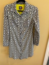 Vince Camuto Womens Shirt Dress Long Sleeve Button Front Lined Size 6