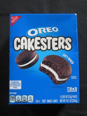 (1) Box Nabisco Oreo Cakesters Soft-Baked Snack Cakes 5 - 2.02 Oz 2-Count Packs