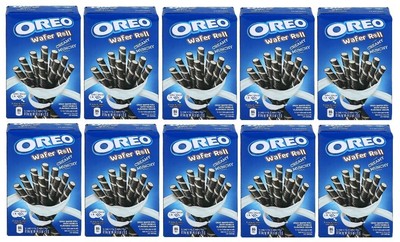 10 Packungen Oreo Vanilla Wafer-Roll a 54 Gramm