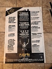 PLATOON MOVIE POSTER 1 Sheet ORIGINAL REVIEW Folded 27x41 OLIVER STONE
