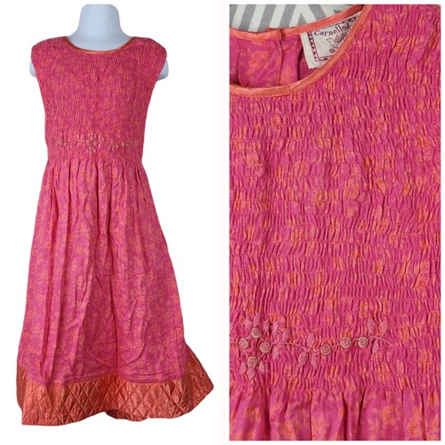 NEW April Cornell Cornelloki Floral Sleeveless Dress 5/6 Vintage Flare Pleated
