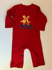 NWOT The Disney Store Vintage Winnie The Pooh Red Romper  Size 6-9 Months   