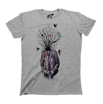T-Shirt Tree Art Kopfanzug Unisex Gothic Arty Top Stanley Stella Premium Qualität