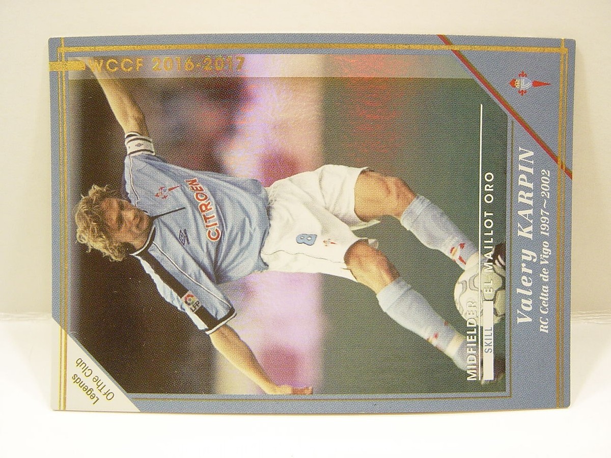 Carte Panini WCCF 2016-17 - Legends Of Club Valery Karpin - Refractor Celta Vigo