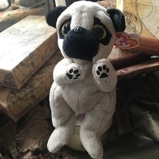 NEW! 2022 TY Beanie Baby (Beanie Bellies) - IZZY the Tan Pug Dog (6 Inch) MWMTs