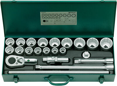 Stahlwille SOCKET SET 3/4'' 96054103 Set with  22 Psc. 55A/16/6