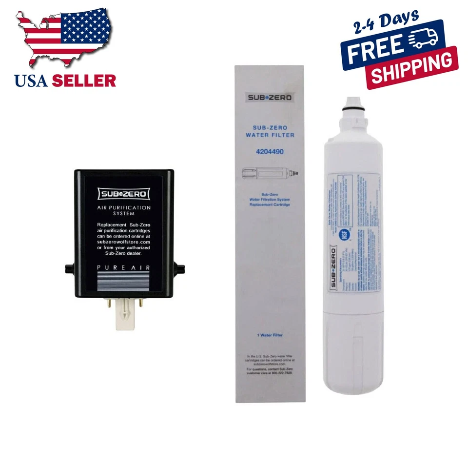 Sub-Zero Refrigerator Replacement Water and Air Filter Combo 4204490 and 7007067