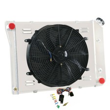 For 68-73 Chevy Nova / 70-81 Camaro Aluminum 3 Rows Radiator Shroud Fan Kits