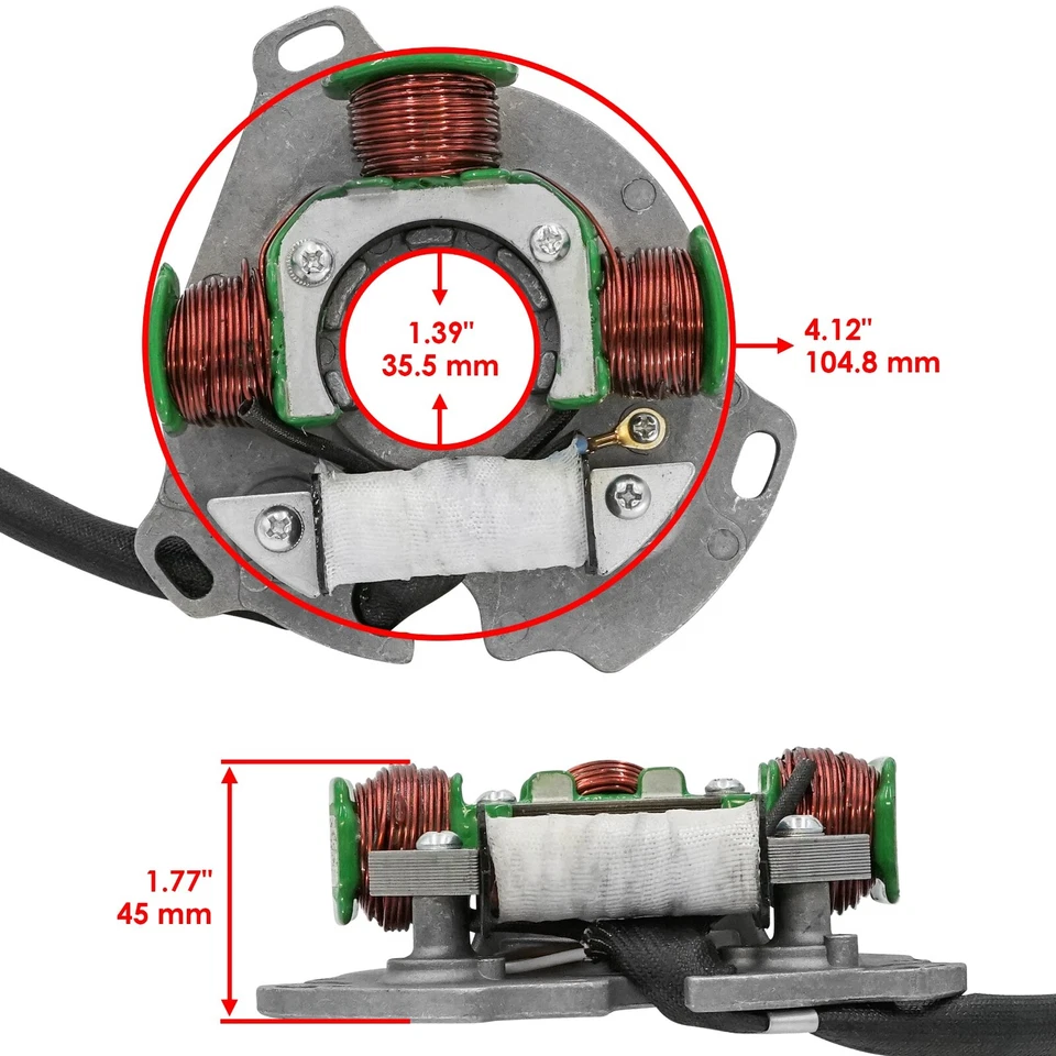 Estator para Polaris XPress 300 400L 1996 1997 1998 1999 ATV Magneto Foto 2 de 4