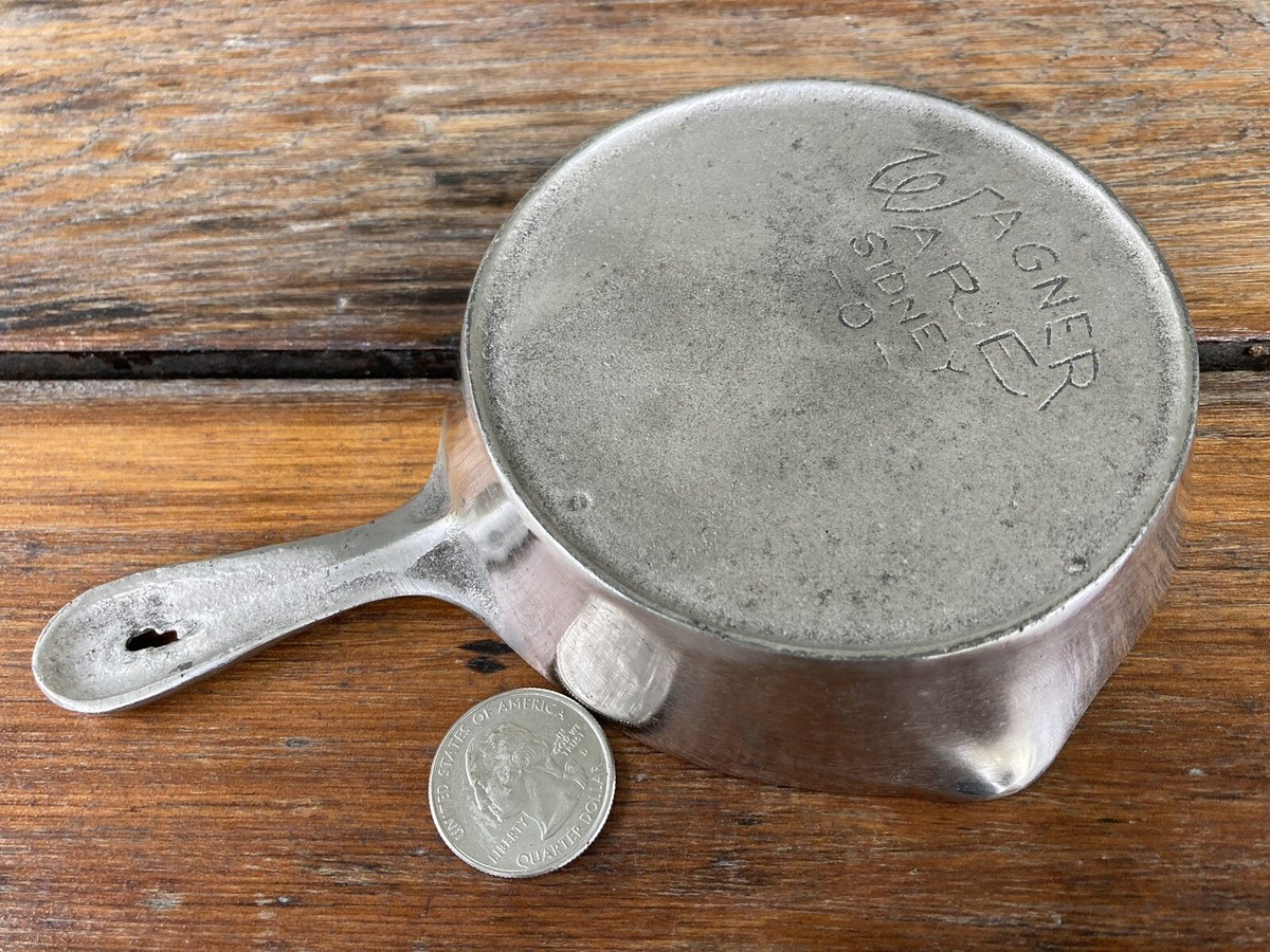 Wagner Ware Cast Iron Chrome Toy Skillet | eBay