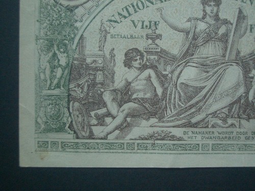***Fantastica banconota 'VF'+ rara 1918* 5 franchi Belgio*** - Foto 9 di 10