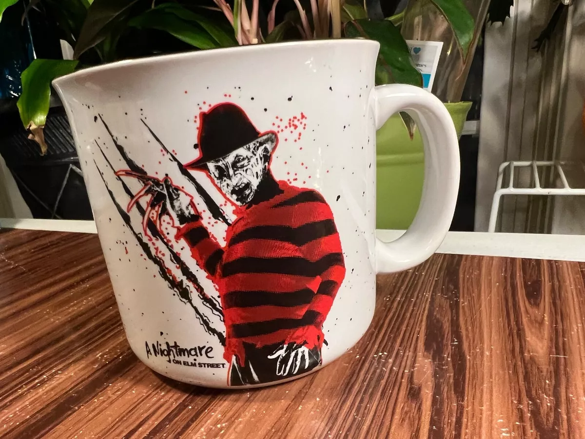 A Nightmare On Elm Street Freddy Krueger Coffee Cup Mug 20oz Ceramic Horror  NEW