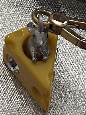juicy couture VINTAGE Maus Käse Gold für Armband Halskette und Box