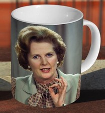 Margaret Thatcher Early 80's Colour - Ceramic Tea / Coffee - Mug Cup