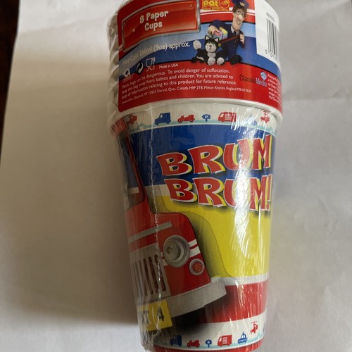 Postman pat party cups pack of 8 Hot cold cups brand new sealed - Picture 2 of 4