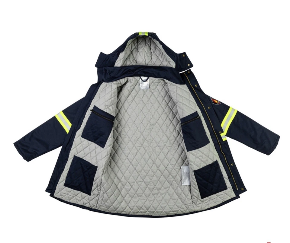 Proactive FR Flame Resistant Hi Vis Insulated Parka Jacket (MEDIUM) SHIPS TODAY - Image 2 of 4