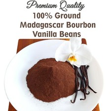 Premium 100% Natural Pure Raw Vanilla Pods Powder Vanilla Fresh Ground Beans 