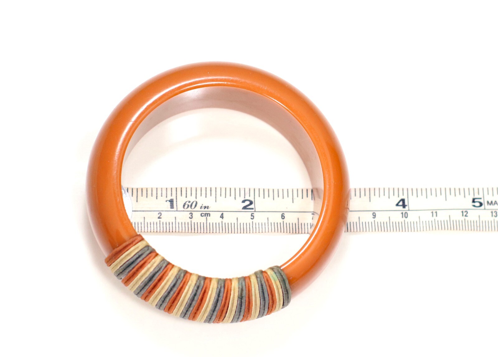 Vintage Bakelite String Bangle Bracelet - image 7