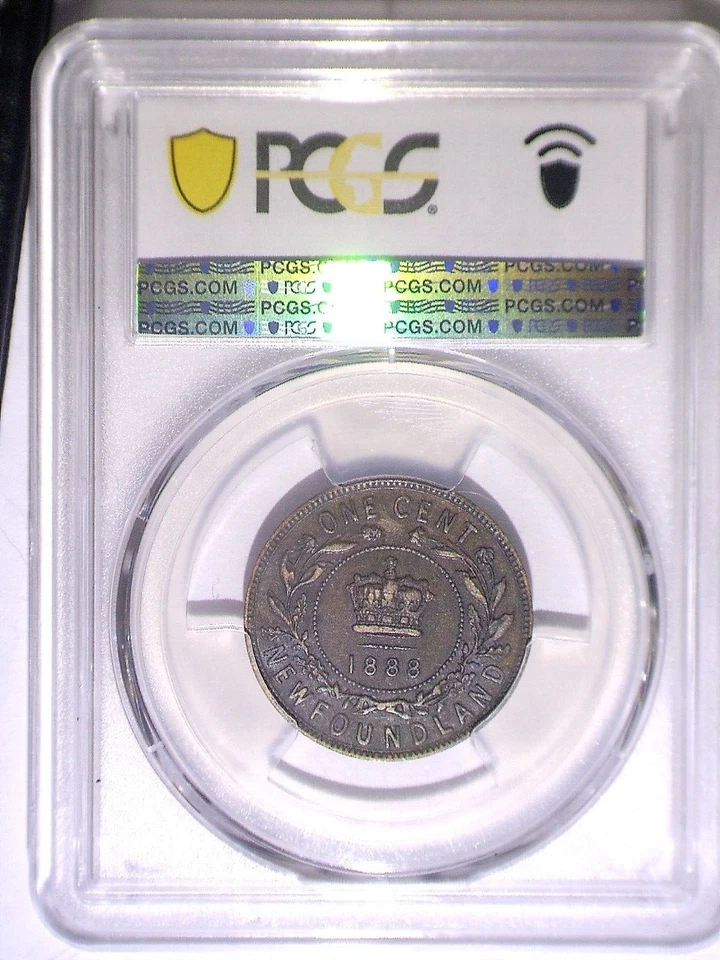 1888 PCGS XF45 Newfoundland Large One Cent - Penny - 1C - Gold Shield/NFC Holder - Image 3 of 3