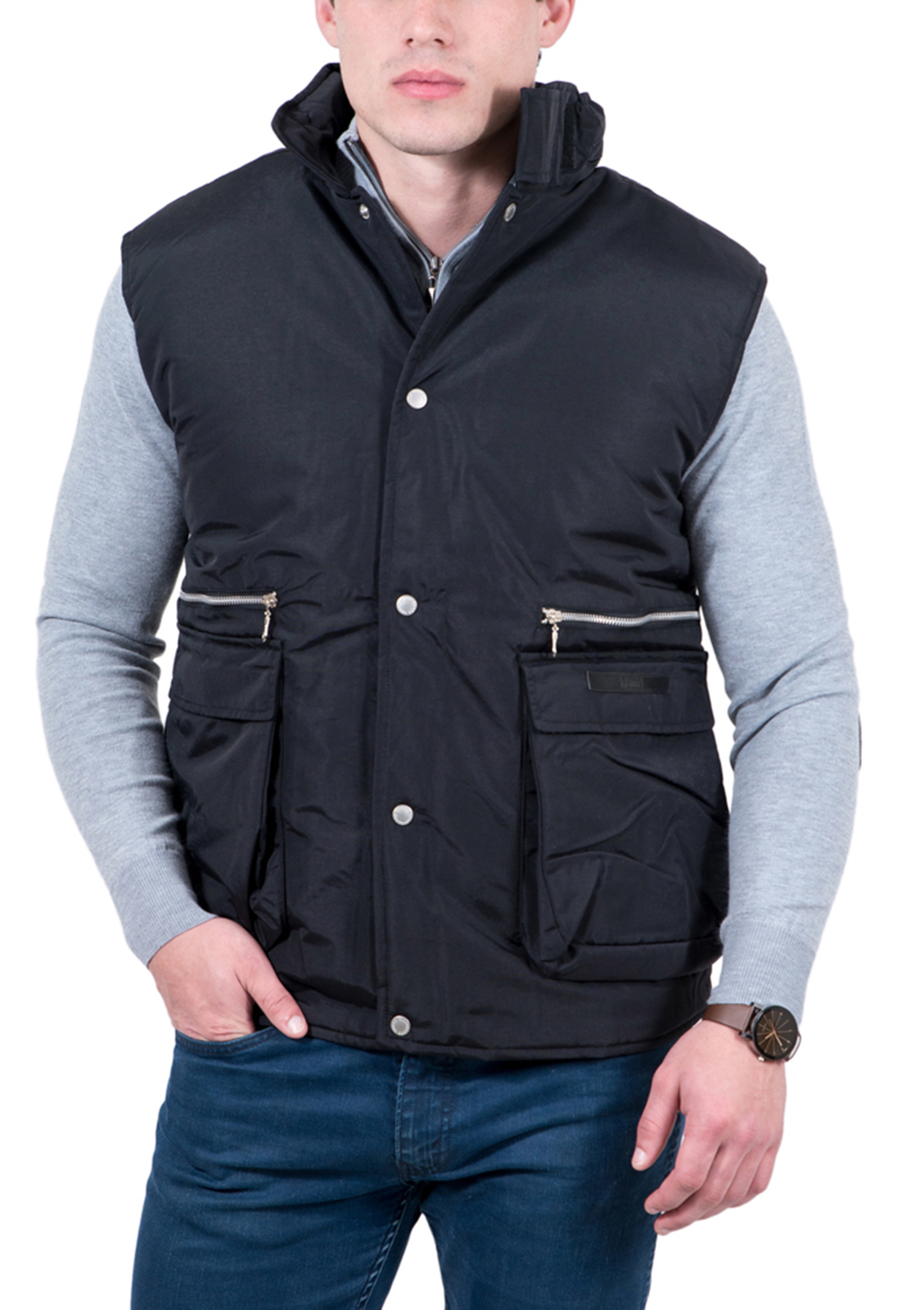 Черная куртка без рукавов GianFranco Ferre X-large Nero Black 10190₽