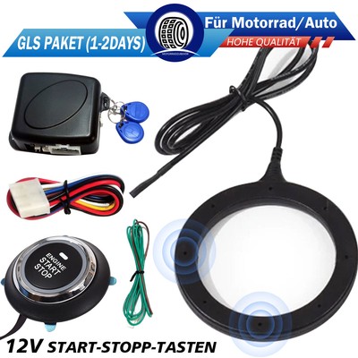 12V Auto Keyless Entry Engine Start Alarm System Zündschalter Schalter RFID Kit