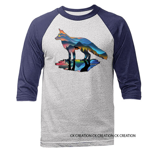 Mountain Fox Wildlife Wildnis Tiere Outdoor NatureGrafik 3/4-Ärmel Raglan - Bild 7 von 10