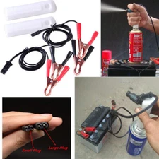 w/2 Nozzles Car Cleaning Tool Kit Vehicle Fuel Injector Flush Cleaner Adapter