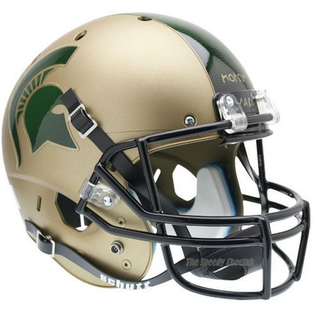 MICHIGAN STATE SPARTANS GOLD SCHUTT XP FULL SIZE REPLICA FOOTBALL
